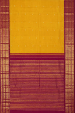 Image of Kanchipuram Yellow Saree