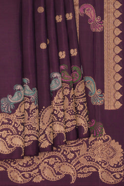 Image of Kanchipuram Violet Saree