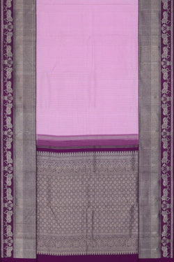 Image of Kanchipuram Kattam Lavender Pink Saree