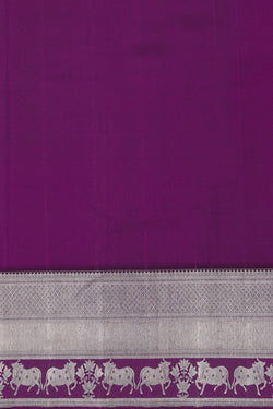 Image of Kanchipuram Kattam Lavender Pink Saree