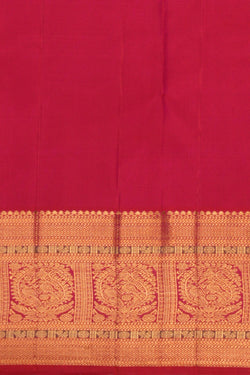 Image of Kanchipuram Kattam Fuchsia Pink Saree