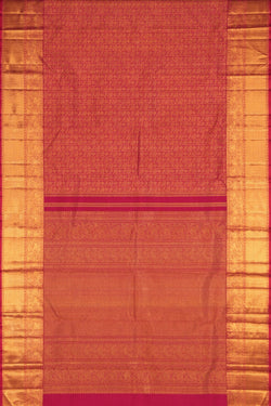 Image of Kanchipuram Brocade Pink Saree