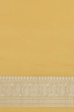 Image of Banarasi Chiffon Yellow Saree