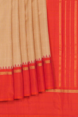 Image of Arani Silk Beige Saree