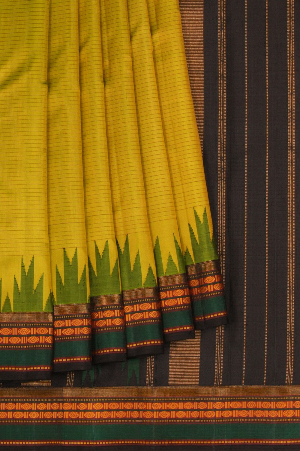 Arani Silk Green Saree