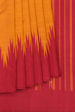 Image of Arani Silk Mustard Saree