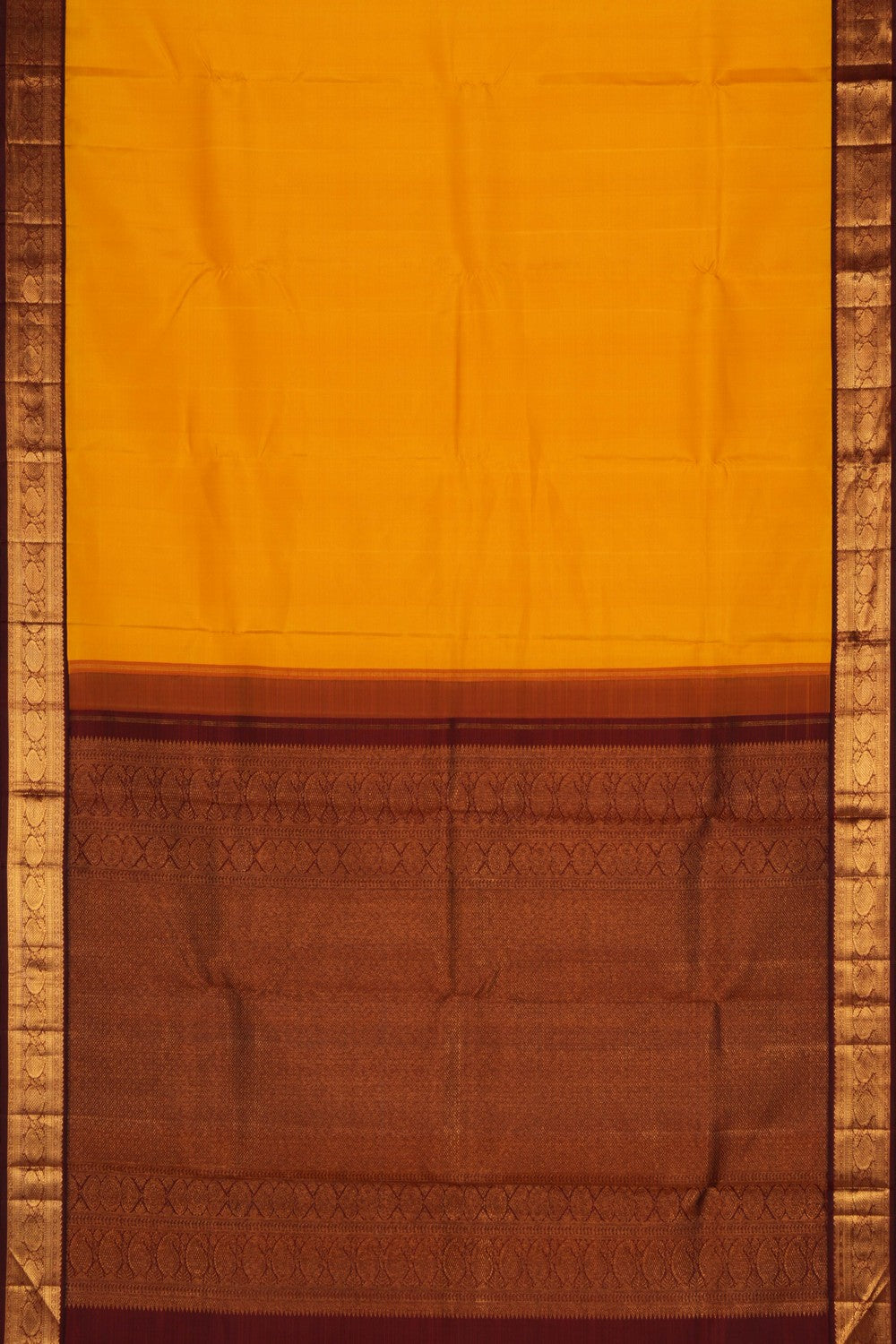 Arani Silk Yellow Saree