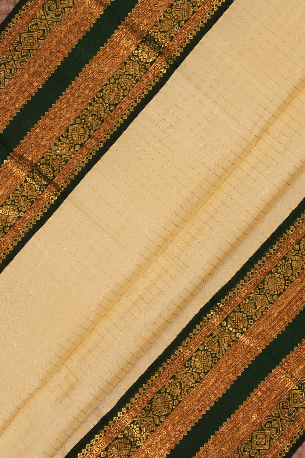 Arani Silk Kattam Off-White Saree