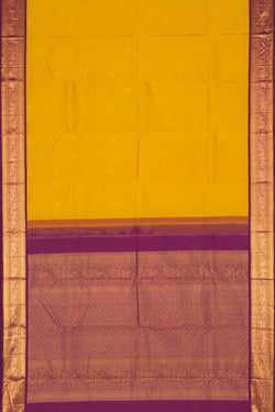 Image of Arani Silk Spring Yellow Saree