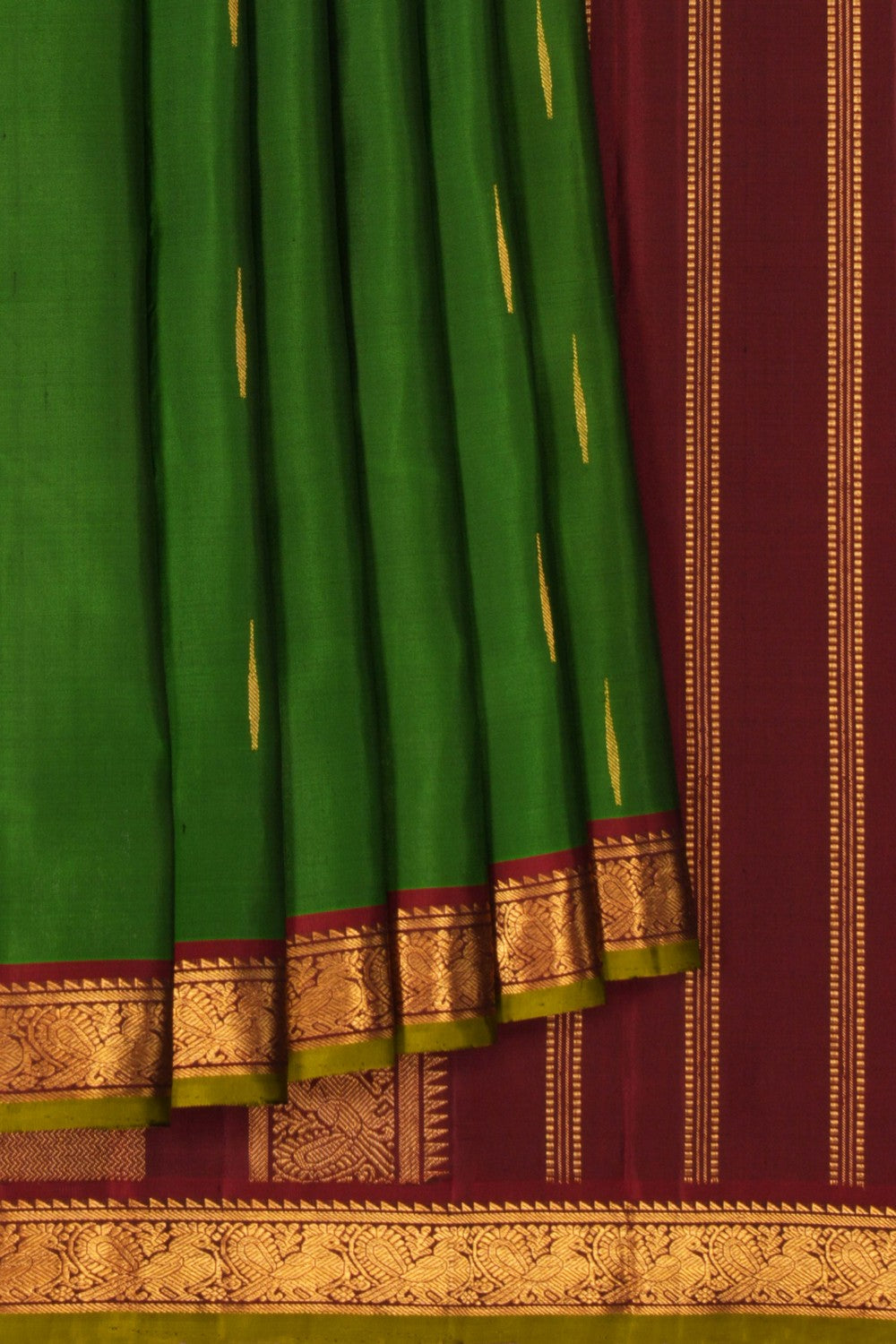 Arani Silk Green Saree