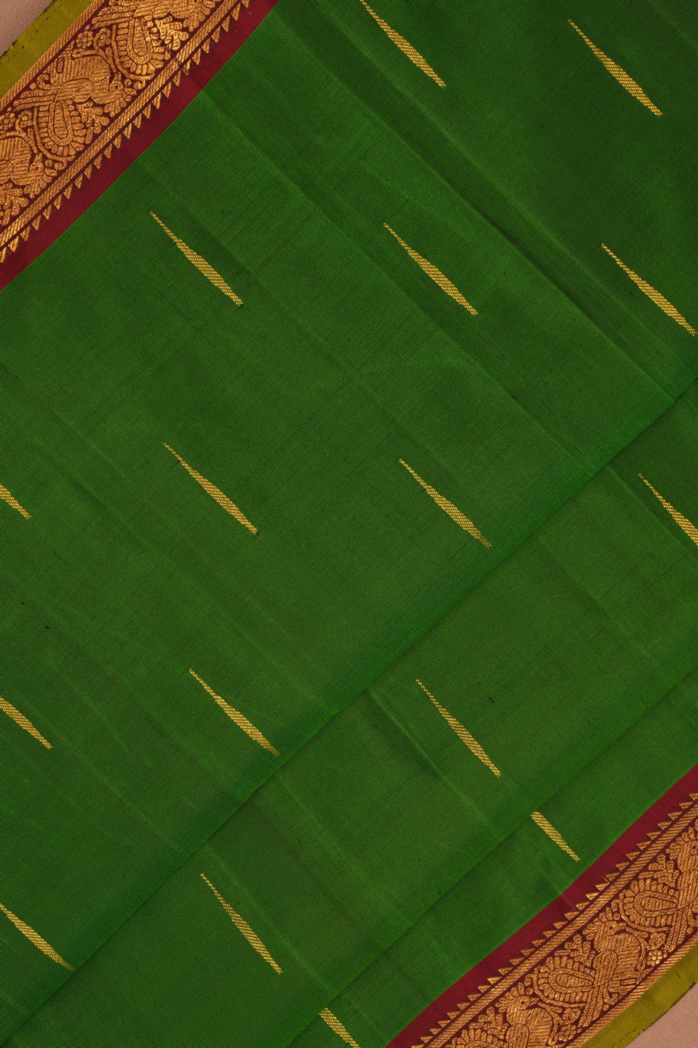 Arani Silk Green Saree