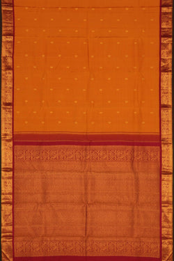 Image of Arani Silk Mustard Saree