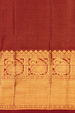 Image of Arani Silk Kattam Red Saree