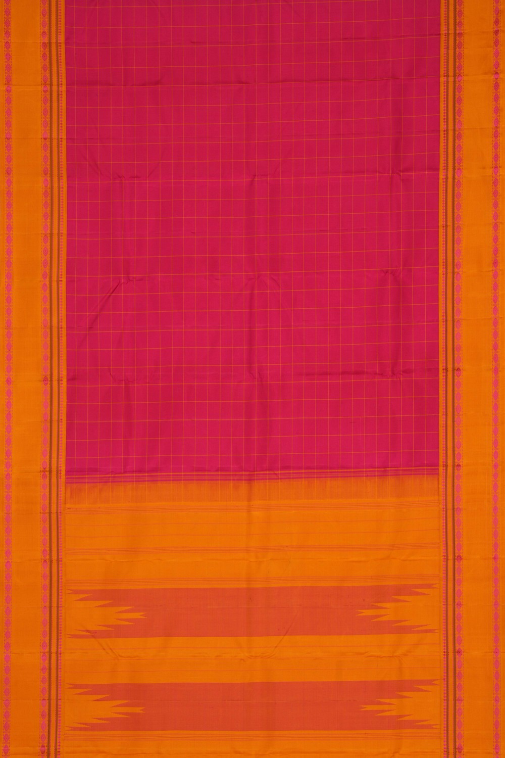 Arani Silk Kattam Pink Saree