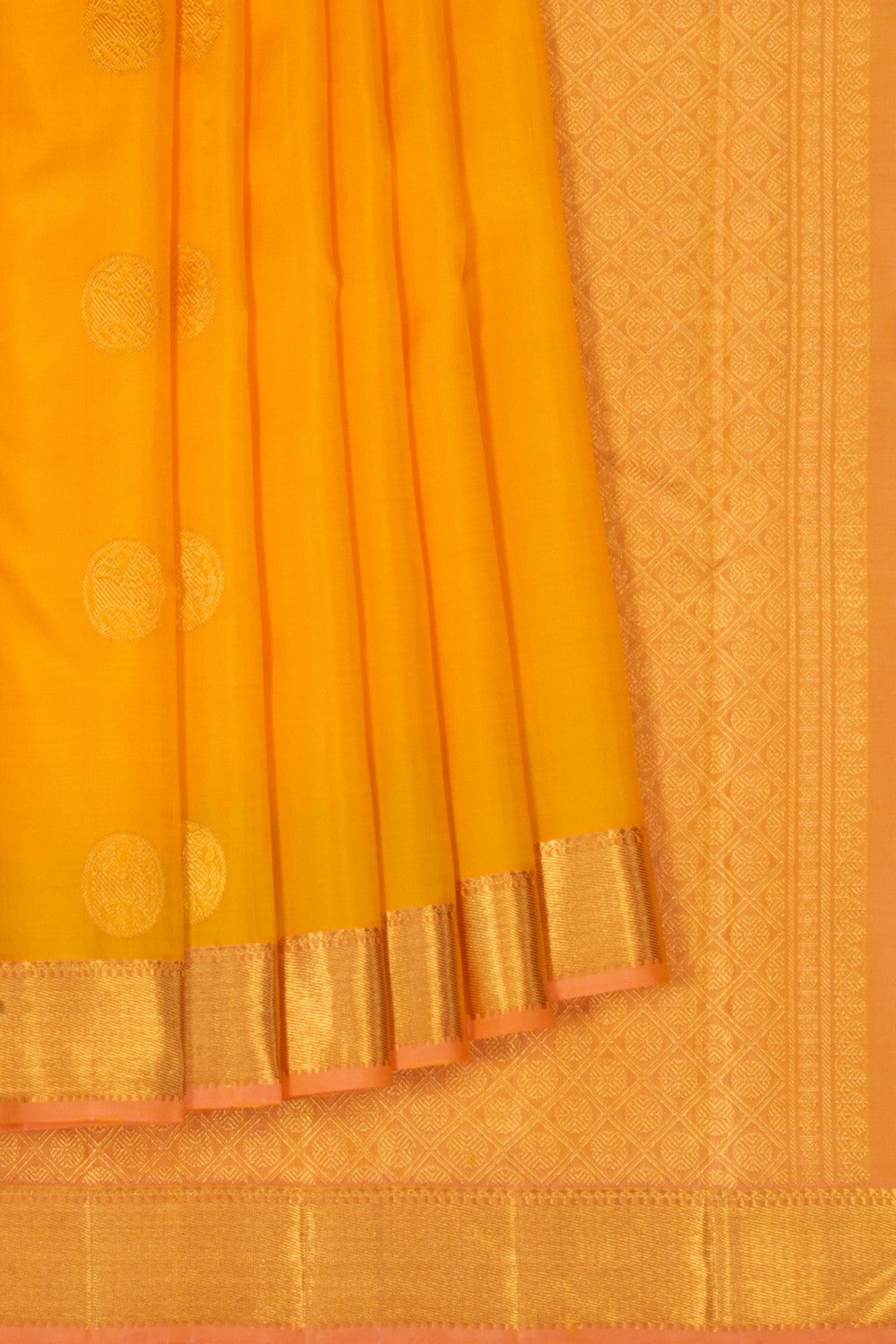 Arani Silk Yellow Saree