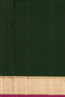 Image of Arani Silk Moss Green Saree