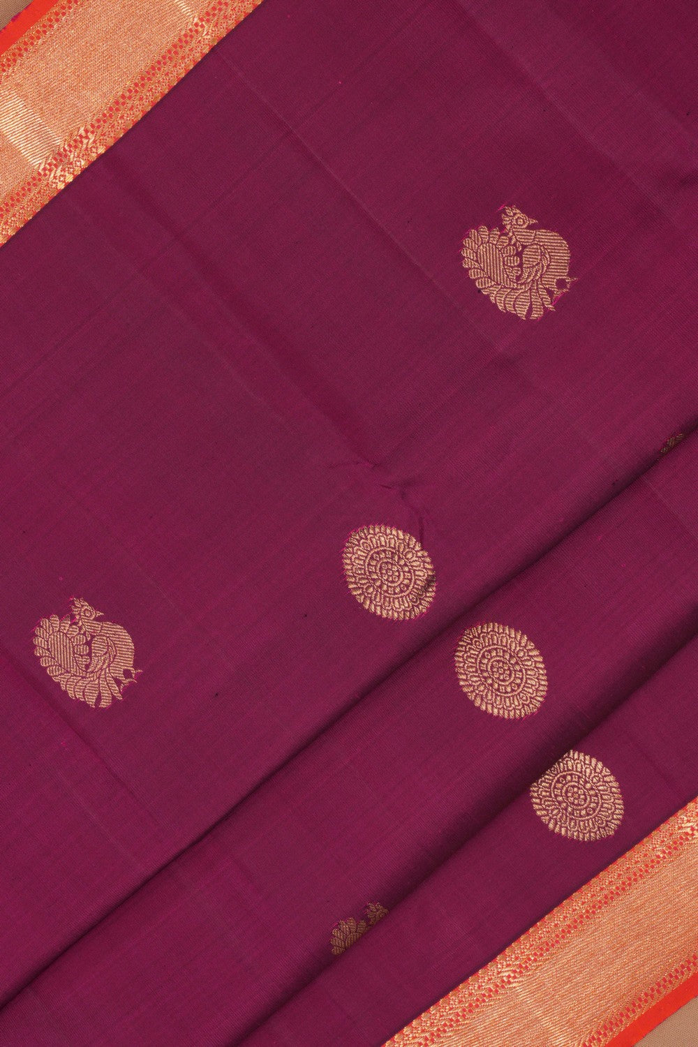 Arani Silk Violet Saree