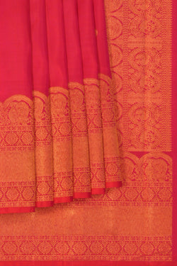 Image of Arani Silk Fuchsia Pink Saree