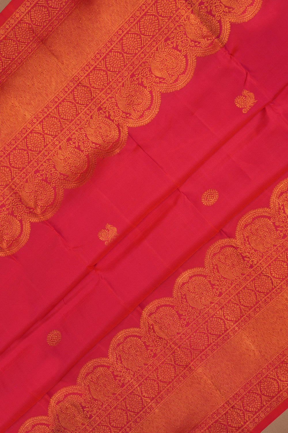 Arani Silk Fuchsia Pink Saree