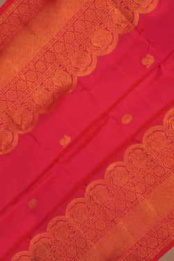 Image of Arani Silk Fuchsia Pink Saree