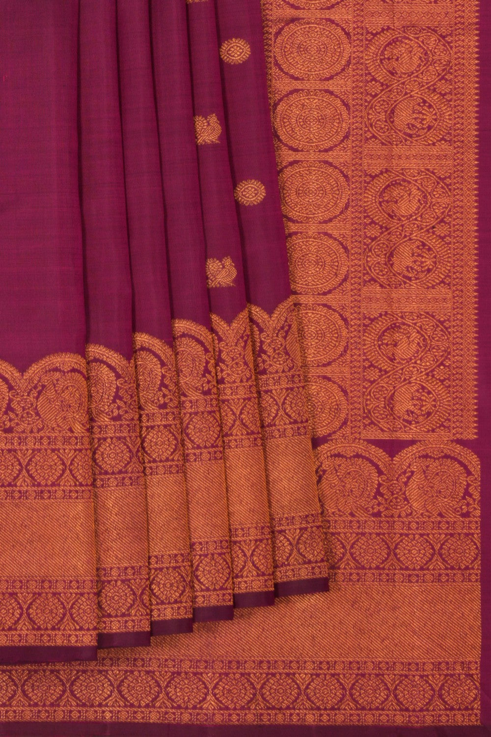 Arani Silk Violet Saree