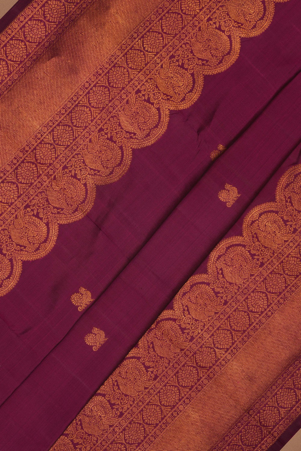 Arani Silk Violet Saree