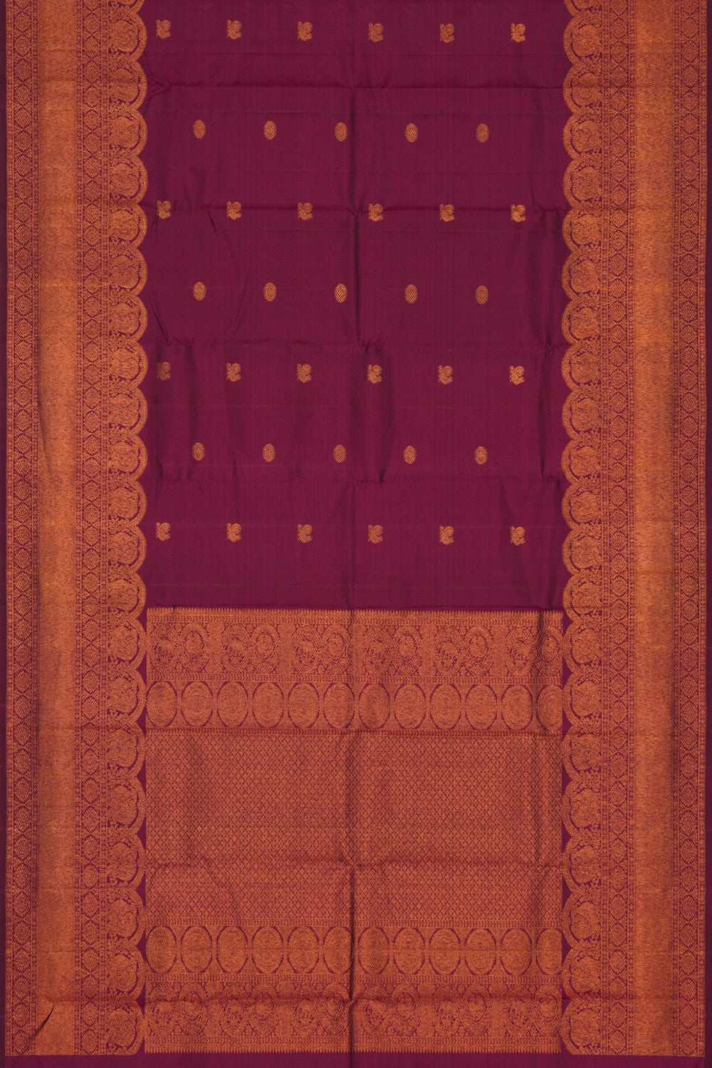 Arani Silk Violet Saree