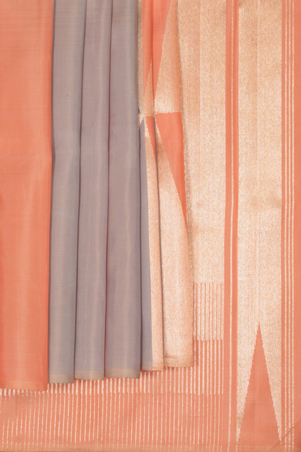 Arani Silk Peach Saree