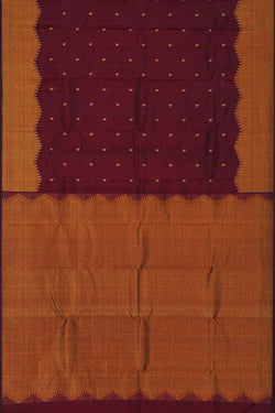 Image of Arani Silk Maroon Saree