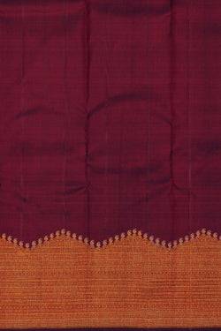 Image of Arani Silk Maroon Saree