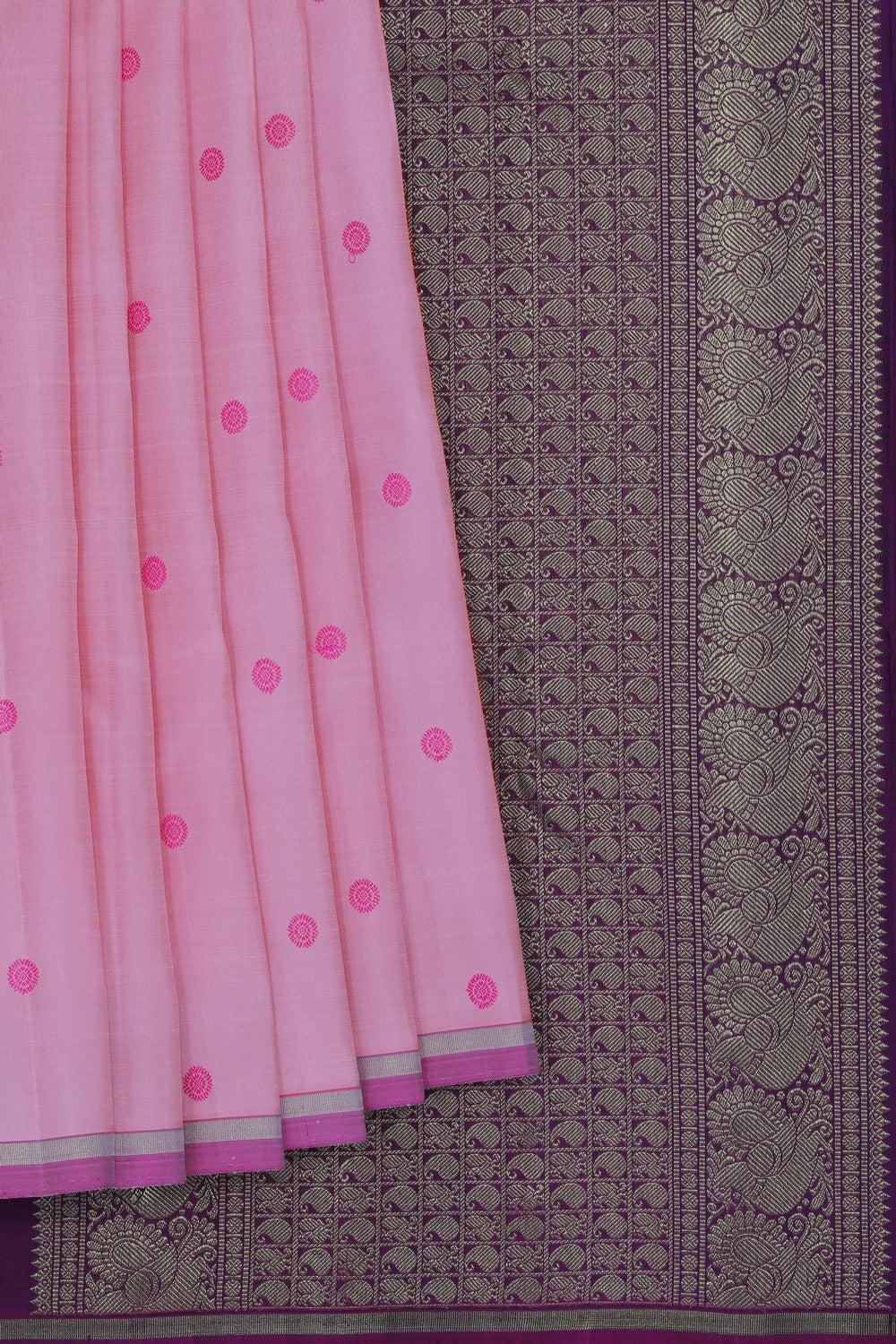 Arani Silk Pink Saree