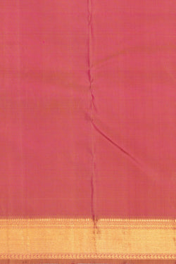 Image of Kanchipuram Silk Kattam Pink Saree