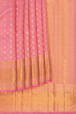 Image of Arani Silk Brocade Lavender Pink Saree