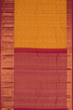 Image of Kanchipattu Brocade Yellow Saree