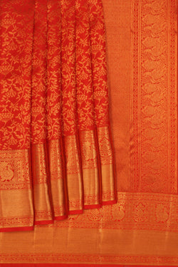 Image of Kanchipattu Brocade Red Saree