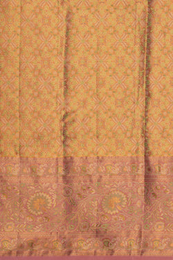 Image of Kanchipattu Tissue Brocade Green Saree