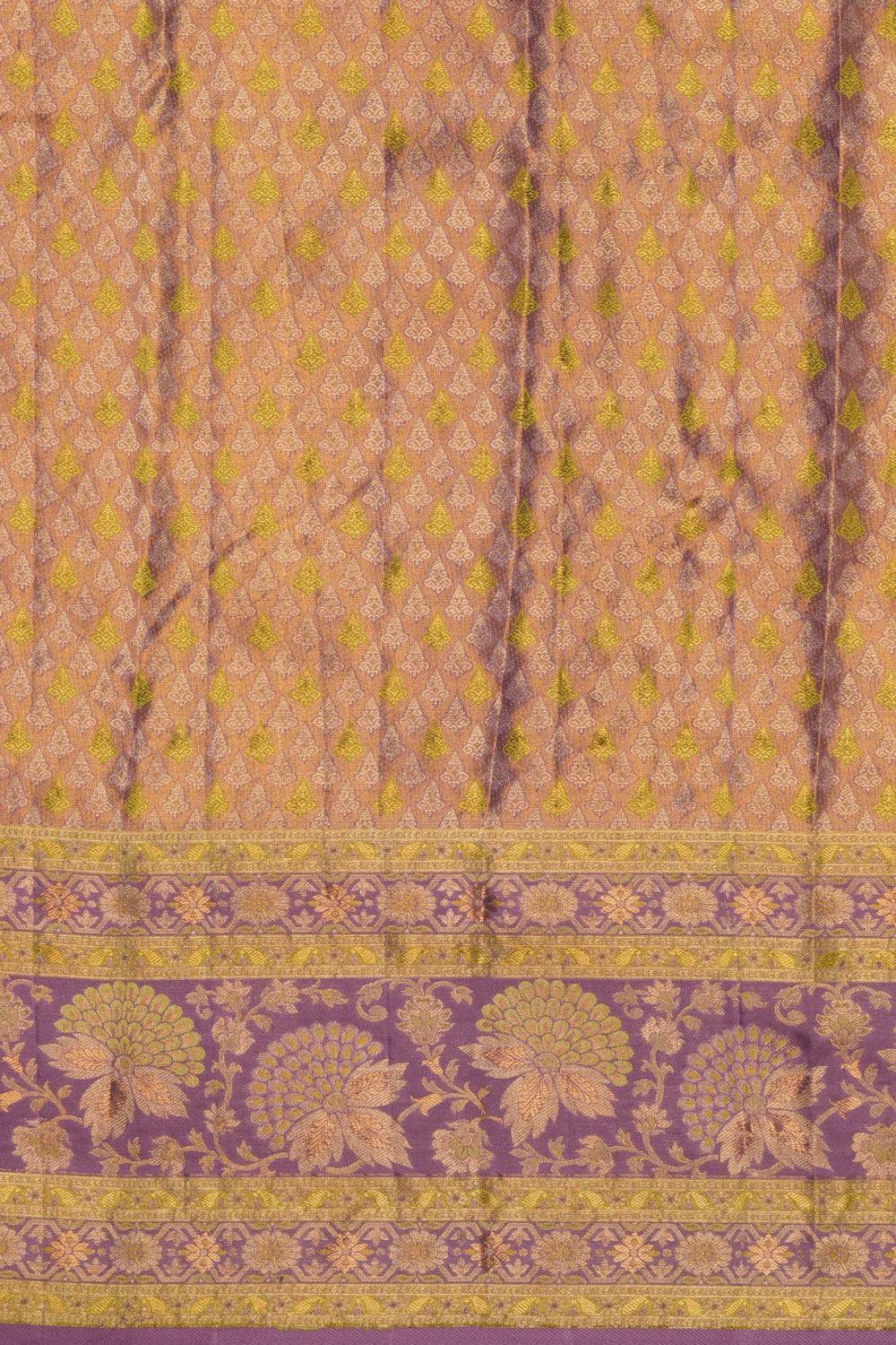 Kanchipattu Tissue Brocade Green Saree