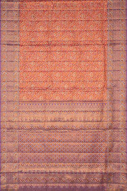 Image of Kanchipattu Pink Tissue Brocade Saree