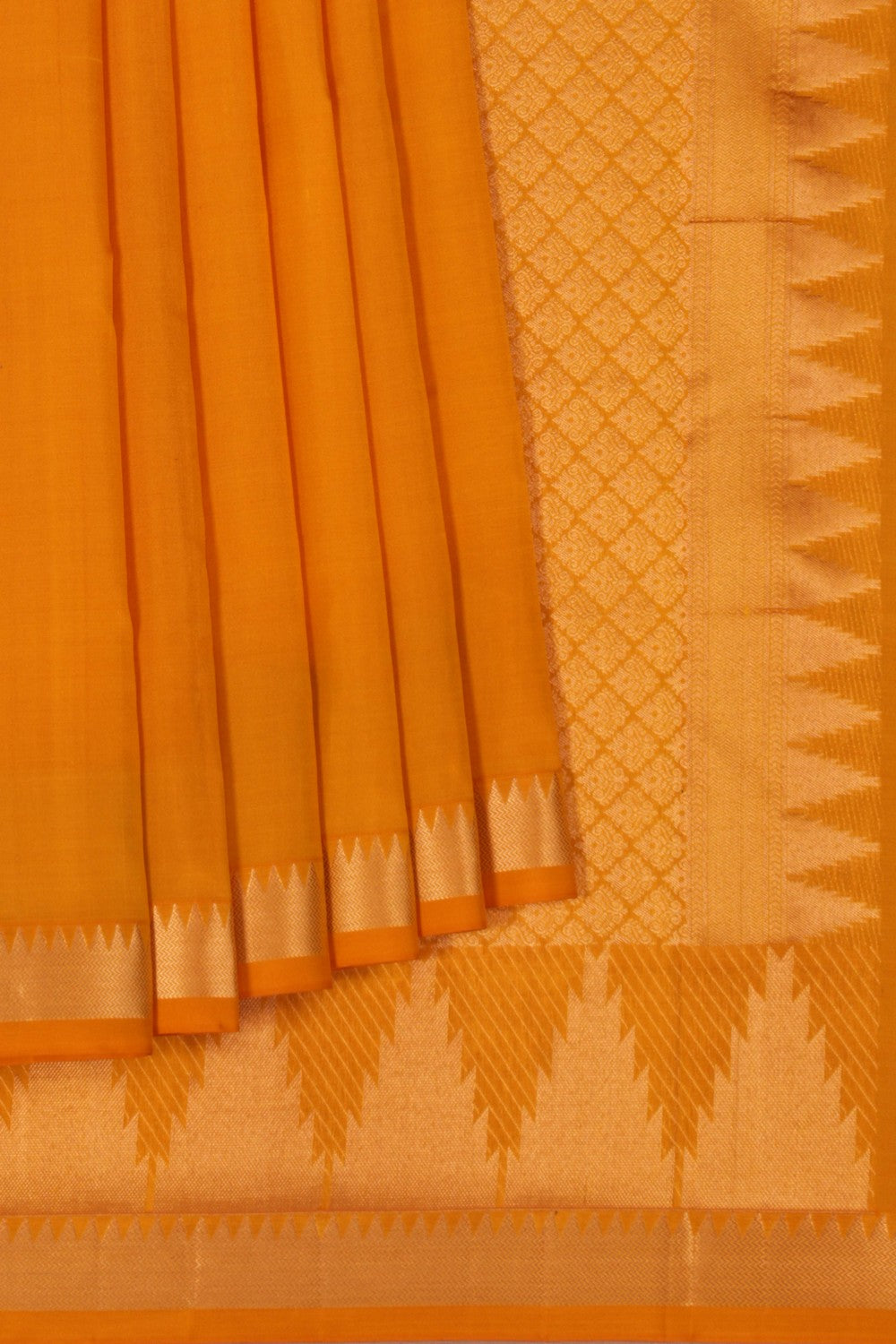 South Silk Yellow Saree