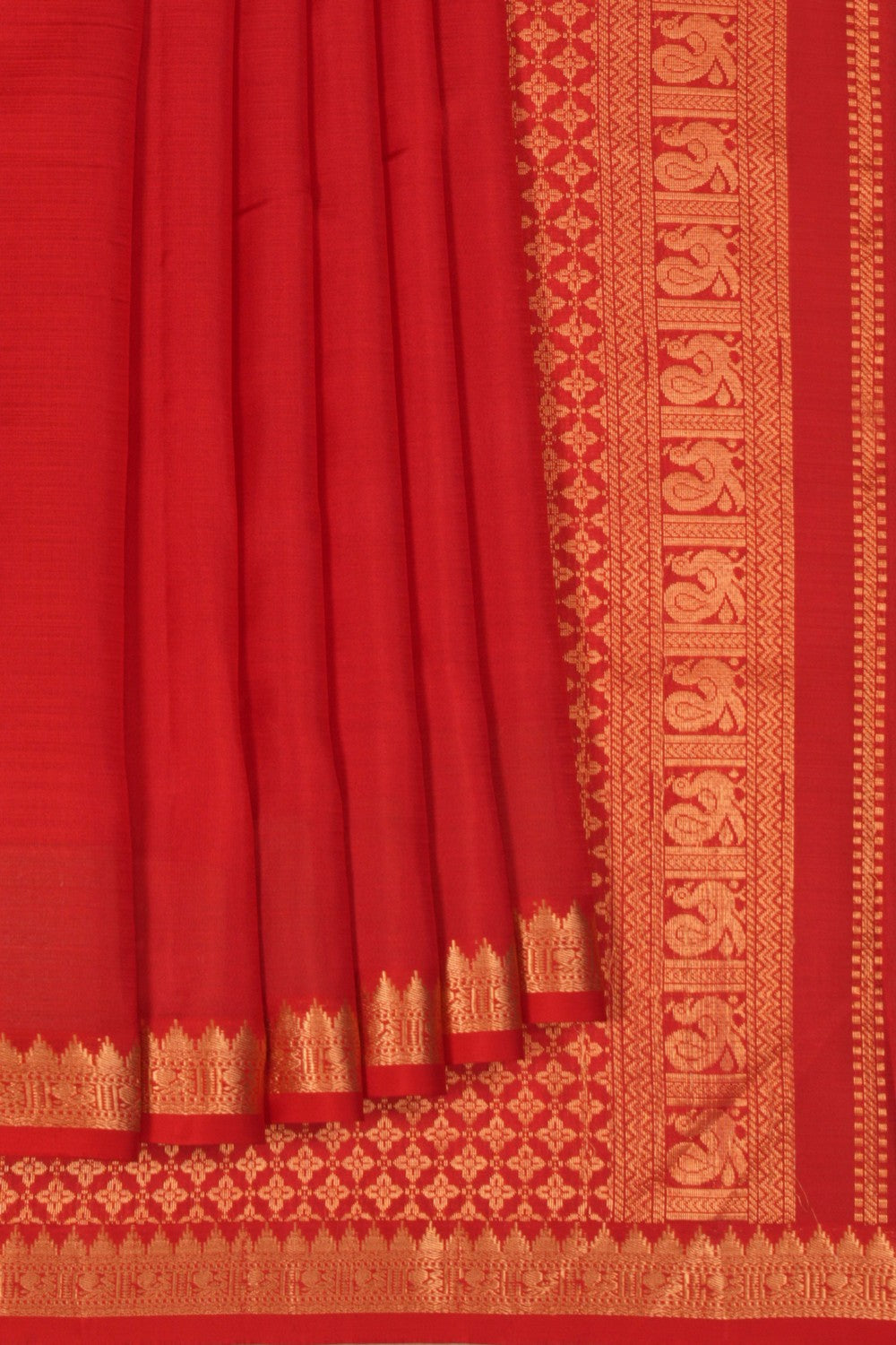 South Silk Red Saree