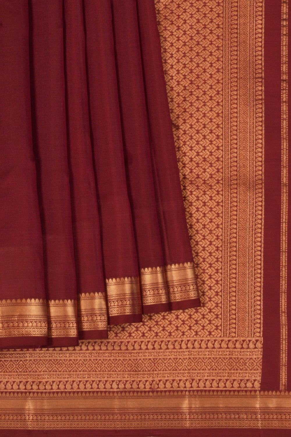 South Silk Maroon Saree