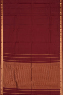 Image of South Silk Maroon Saree