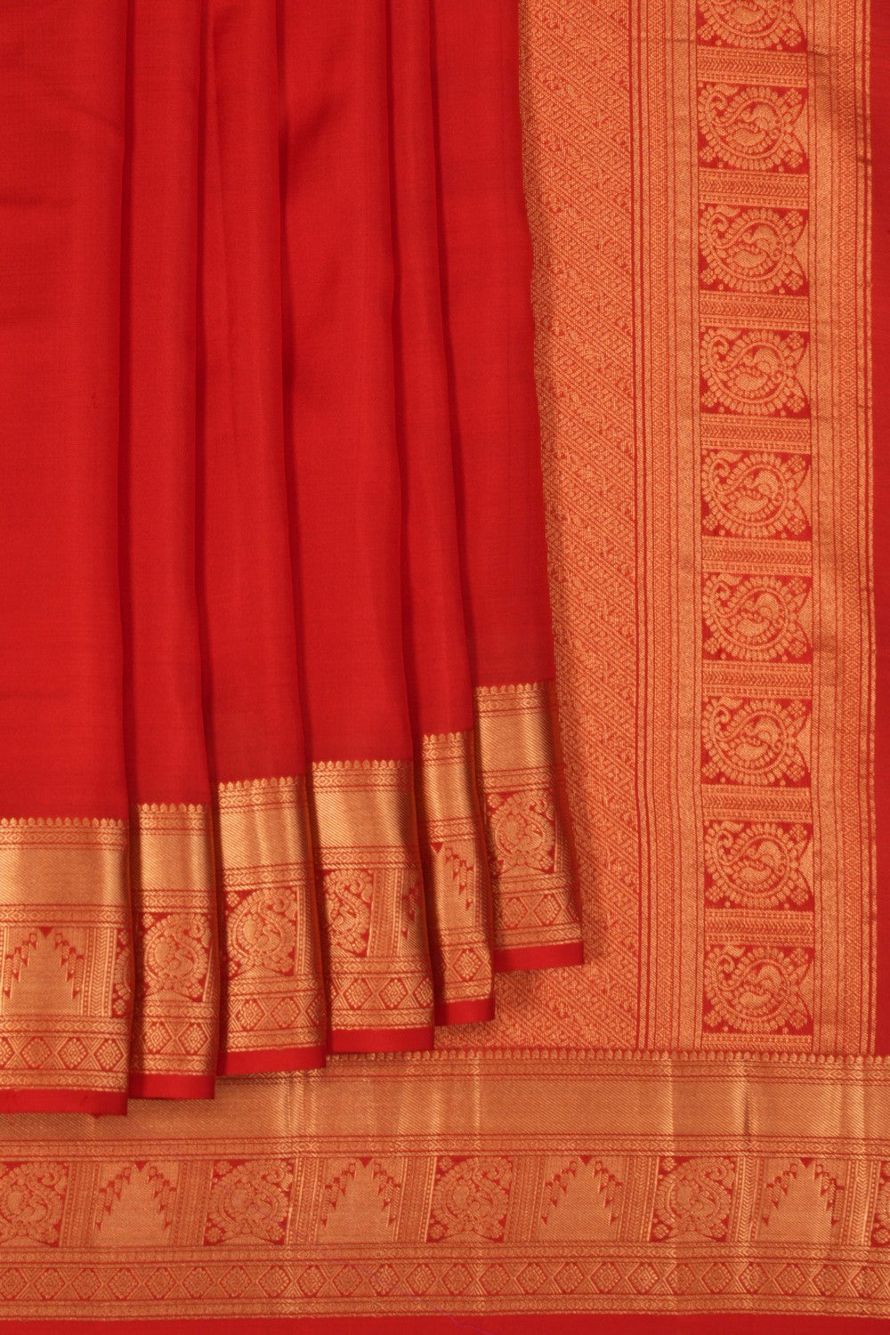 South Silk Red Saree