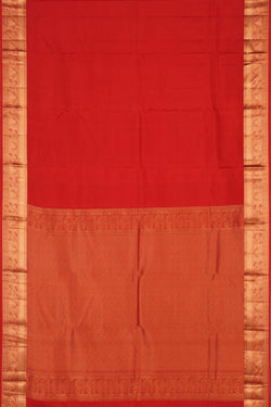 Image of South Silk Red Saree