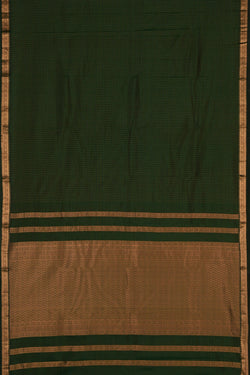 Image of South Silk Kattam Green Saree