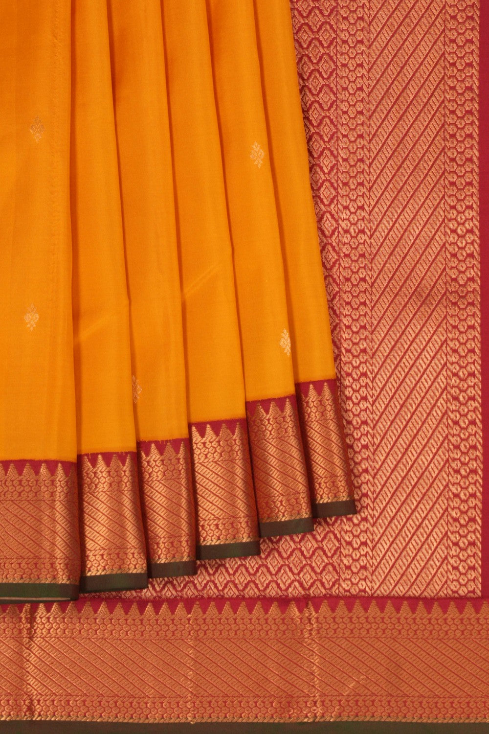 South Silk Yellow Saree