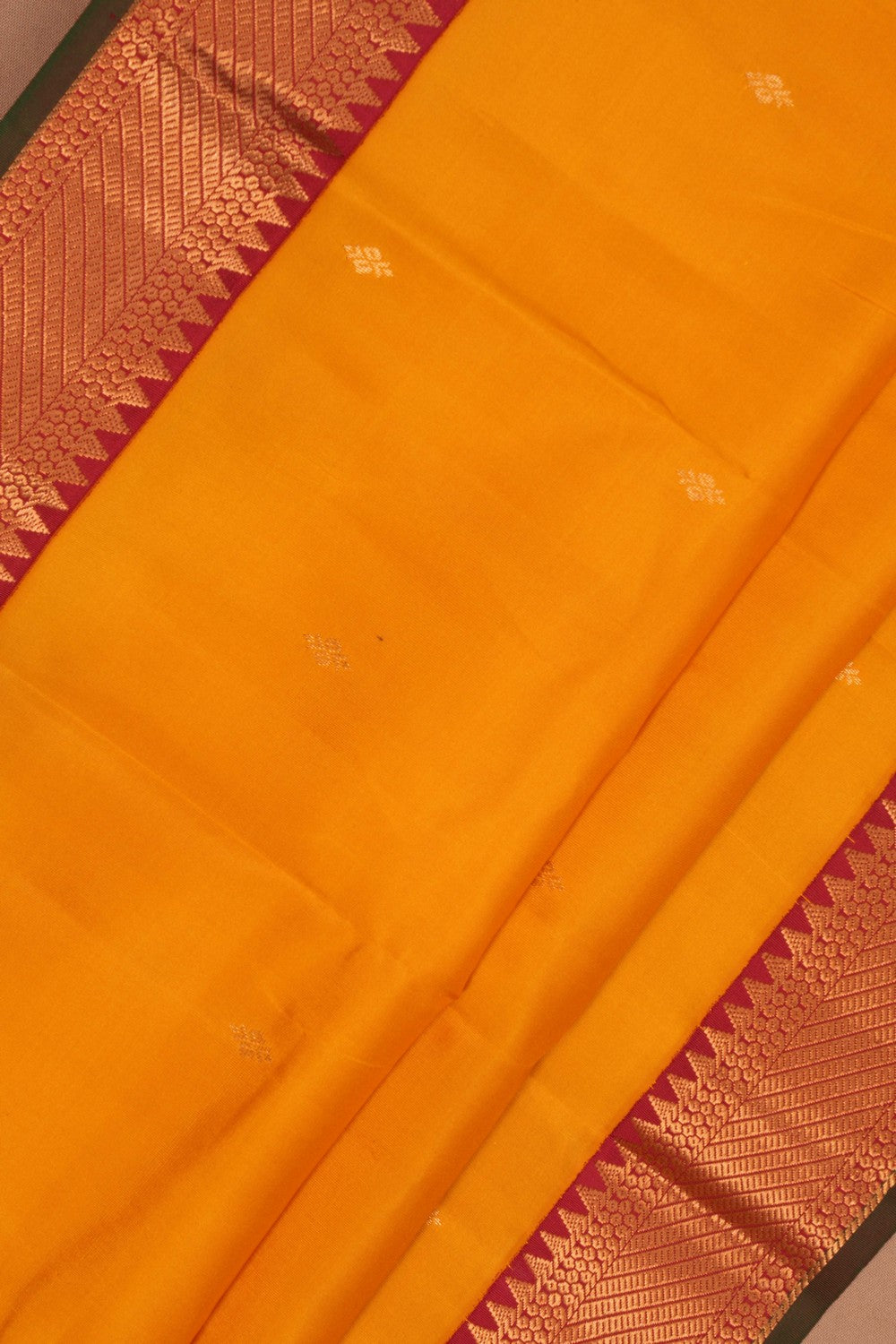 South Silk Yellow Saree