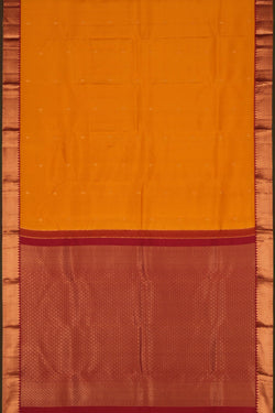 Image of South Silk Yellow Saree