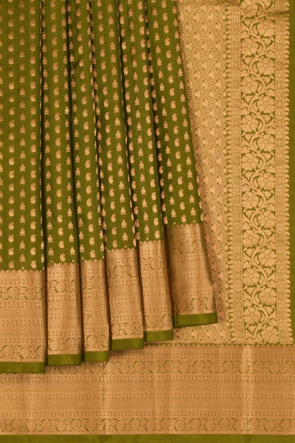 South Silk Green Saree