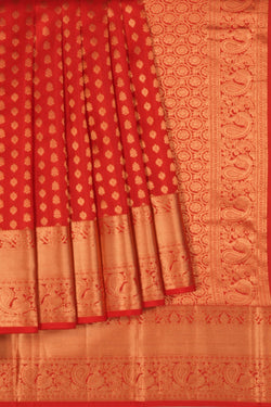 Image of South Silk Red Saree